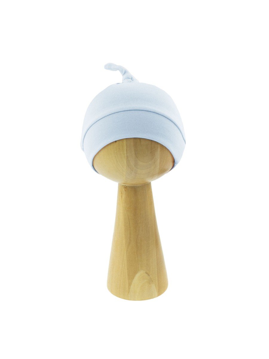Niemowlęca czapka supełek niebieska, Nicol,r.52