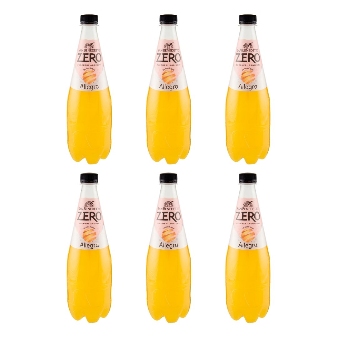 Lemoniada pomarańczowa Zero Allegra 6 x 750ml - San Benedetto