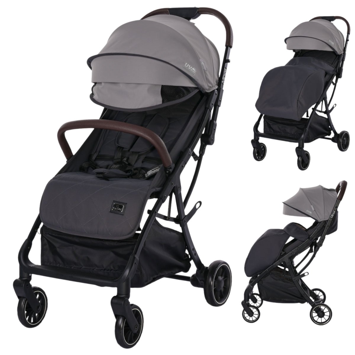 LORELLI MINORI - WÓZEK SPACEROWY AUTOFOLD DO 22KG GREY
