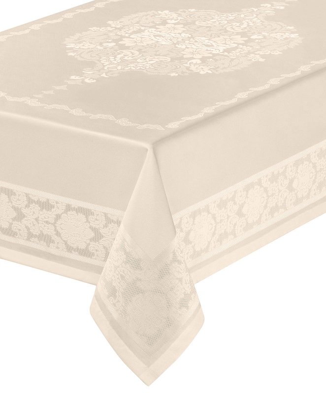 Obrus plamoodporny teflonowany elegancki 140x220 Atena beżowy