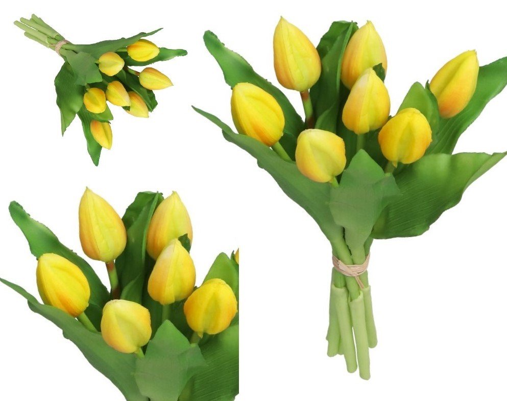 TULIPANY BUKIET TULIPANÓW GUMOWE GUMOWANE JAK ŻYWE 7SZT.
