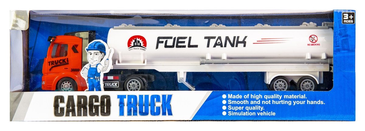 DUŻA CIĘŻARÓWKA Z NAPĘDEM CZERWONA KABINA