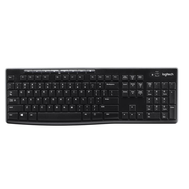 Logitech Wireless Keyboard K270 klawiatura RF Wireless AZERTY Belgijski Czarny 920-003754