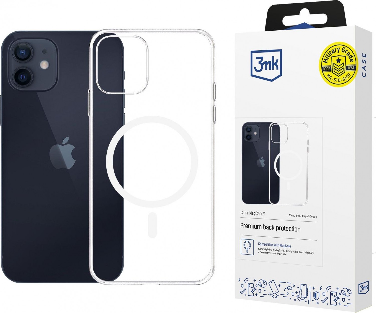 3mk Clear MagCase do Apple iPhone 12/12 Pro