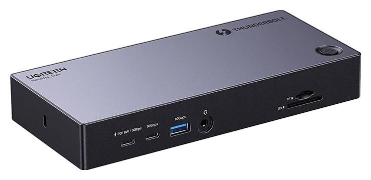 Ugreen 13w1 Revodok Max 313 TB 4 2x USB 3.0 USB 3.2 USB-C 3.2 HDMI 2.1 DisplayPort 1.4 SD/microSD RJ45 AUX 3.5mm PD 140W