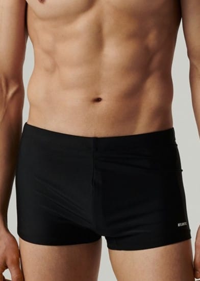 SZORTY KĄPIELOWE ATLANTIC KMS-320 WL25 CZARNY (kolor czarny, rozmiar L)