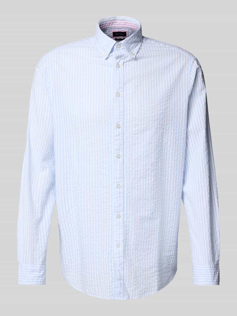 Koszula casualowa o kroju regular fit z kołnierzykiem typu button down