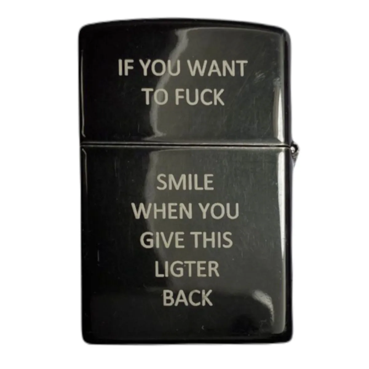 Zapalniczka ZIPPO Reg Gray Dusk z napisem If You Want To