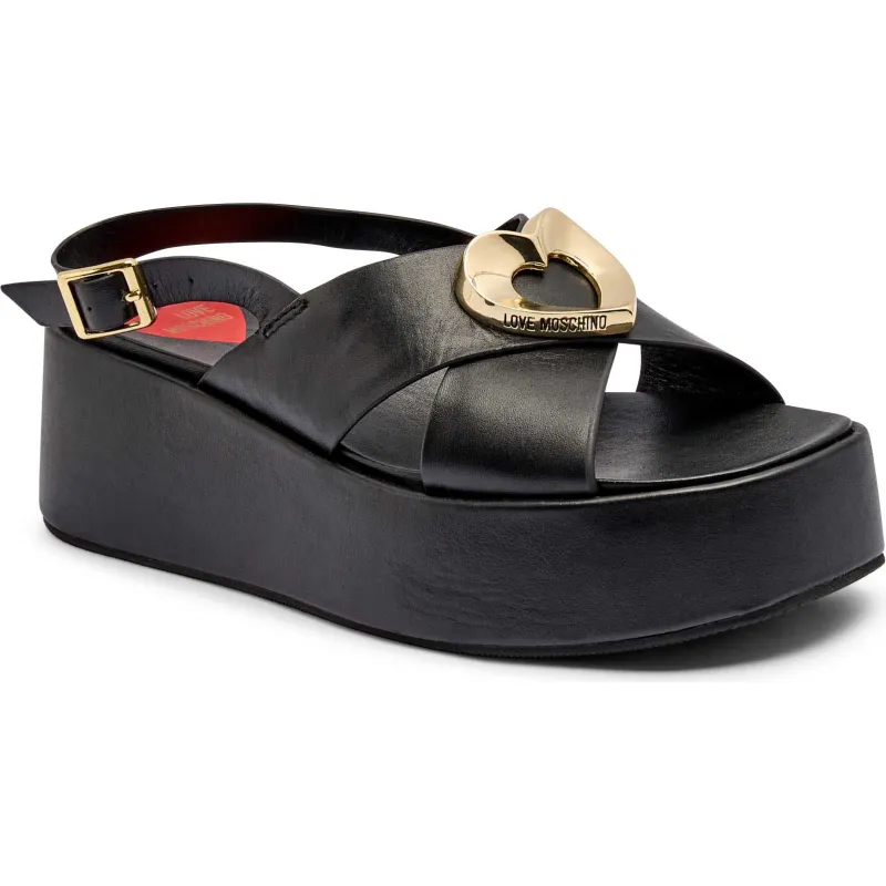 Love Moschino Skórzane sandały DAYDREAM70 O