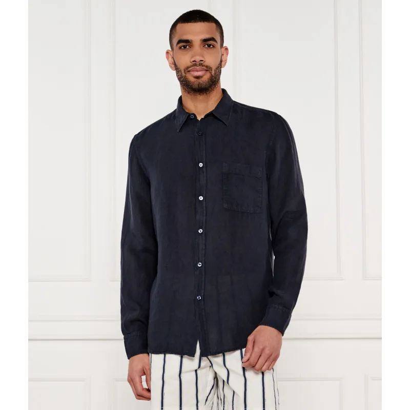 BOSS ORANGE Lniana koszula Relegant_6 Regular Fit