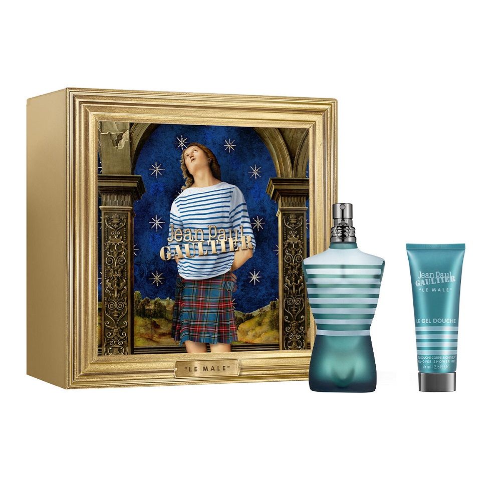SET JEAN PAUL GAULTIER Le Male EDT spray 125ml + SHOWER GEL 75ml