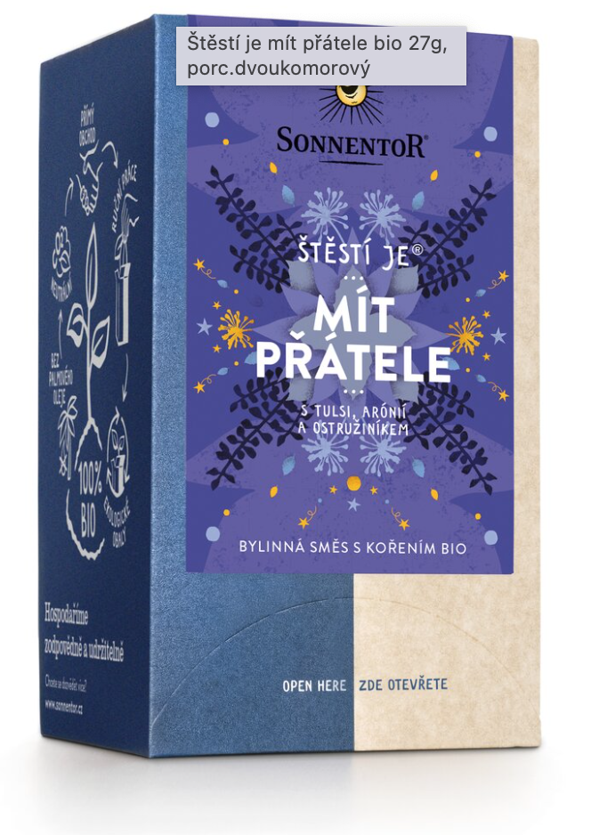 Sonnentor - Szczęście to mieć przyjaciół, herbata w torebkach, ekologiczna, 18 szt.