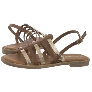 Sandały Brązowe 1-28104-44 457 Cuoio Comb (TM531-a) Tamaris