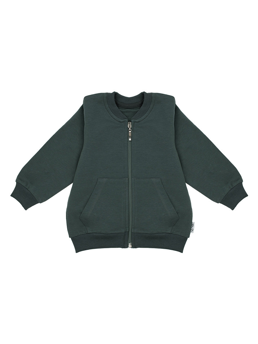 Chłopięca bluza bomberka ze stójką zielona Nicol,r.122