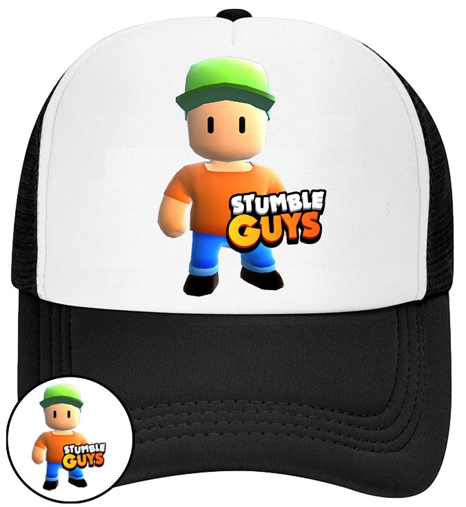 CZAPKA Z DASZKIEM STUMBLE GUYS DLA DZIECI SIATKA
