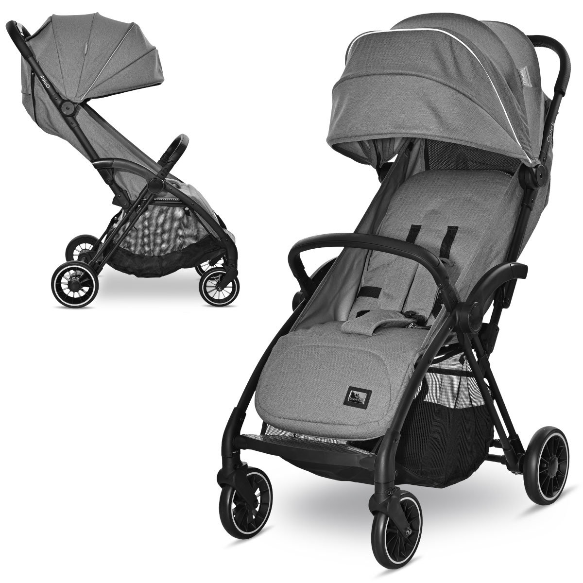 Spacerówka lekka wózek spacerowy składany automatycznie Lorelli Quick do 22kg