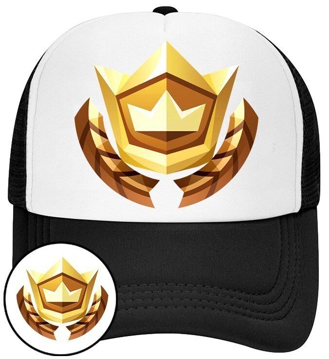 Czapka z Daszkiem Fortnite Czarna z Nadrukiem Na Lato Siatka Bejsbolówka