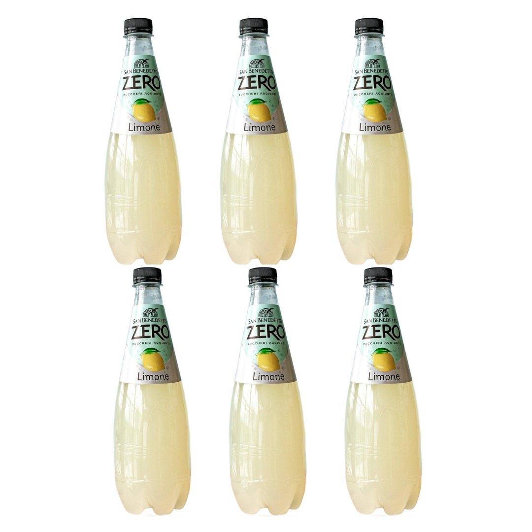 Lemoniada cytrynowa bez cukru 6 x 750ml - San Benedetto