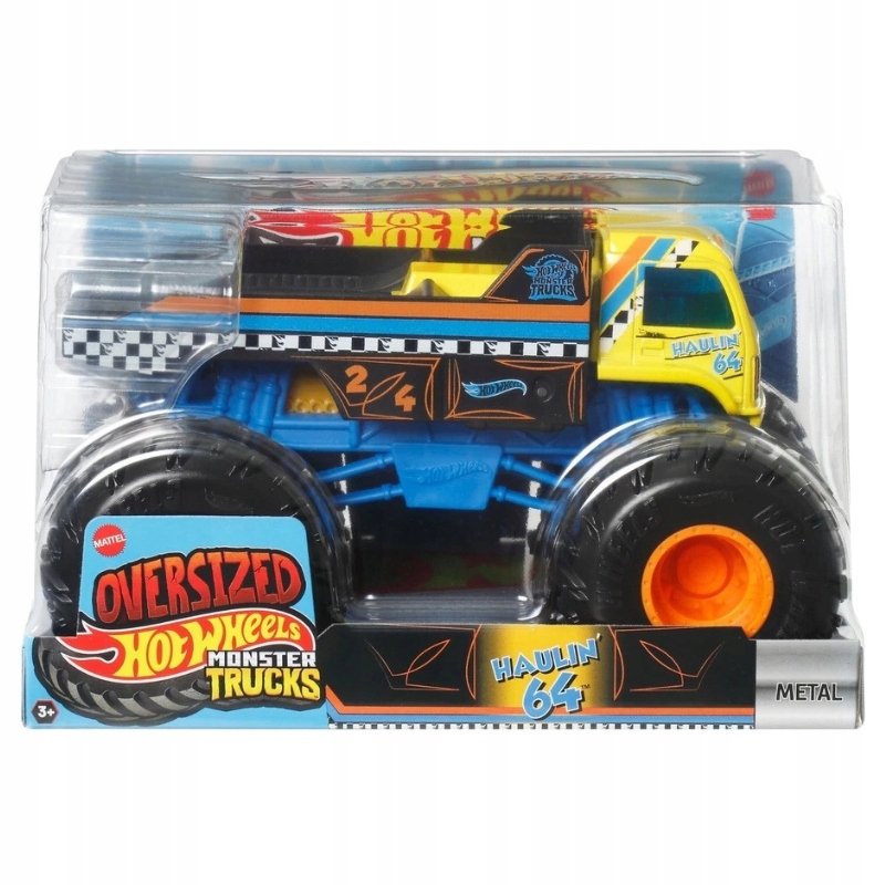 HOT WHEELS MONSTER TRUCKS POJAZD AUTKO SAMOCHODZIK OVERSIZED HAULIN' 64