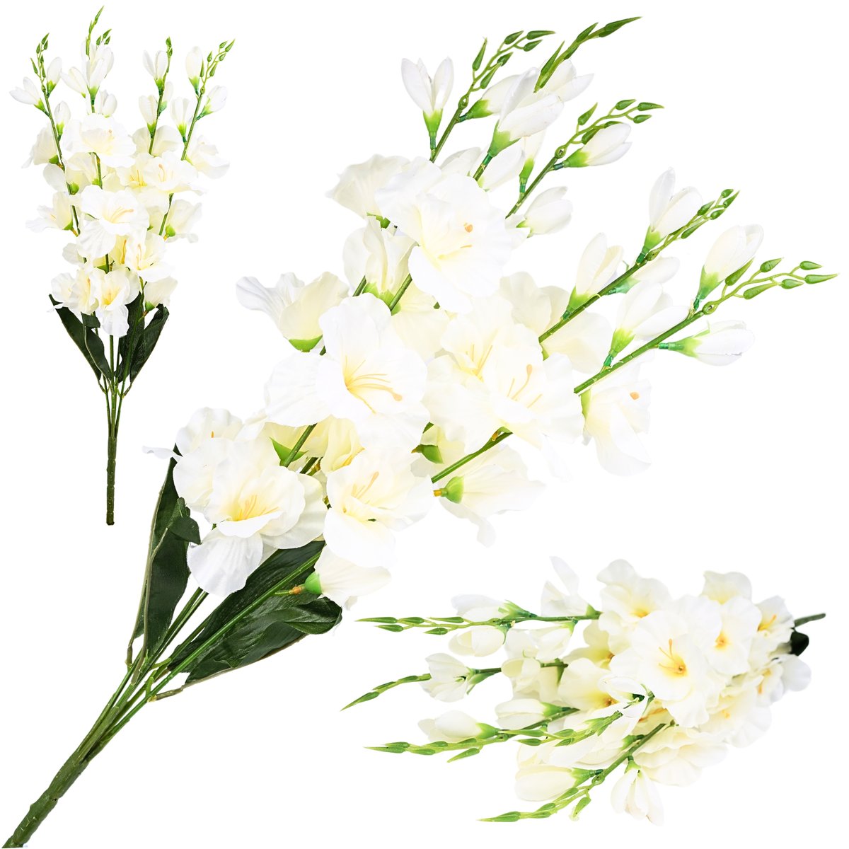 MIECZYKI 68CM PIĘKNY BUKIET SZTUCZNYCH KWIATÓW OZDOBA PREMIUM DEKORACJA