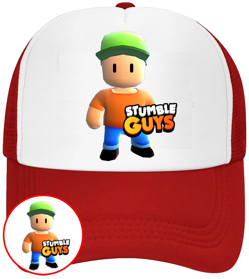 CZAPKA Z DASZKIEM STUMBLE GUYS DLA DZIECI SIATKA