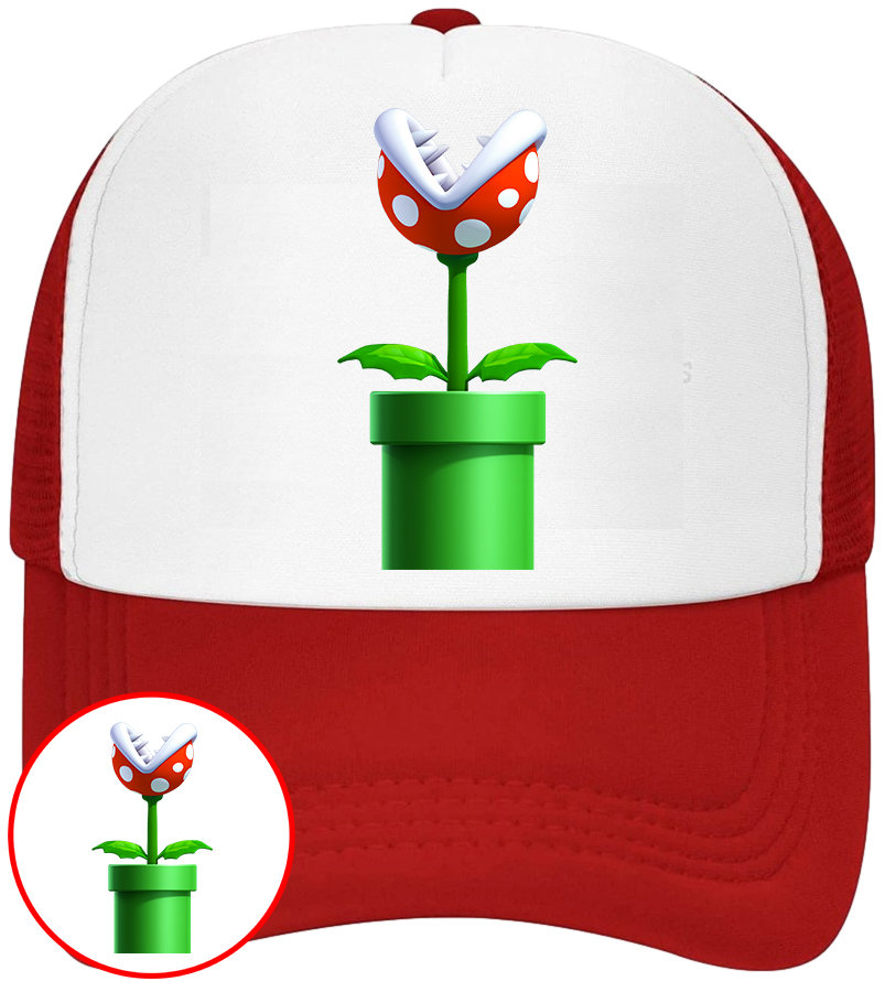 CZAPKA Z DASZKIEM SUPER MARIO BROS DLA DZIECI LATO CZERWONA BEJSBOLÓWKA