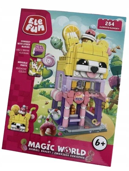 KLOCKI ELEFUN MAGIC WORLD - CUKIERNIA 254 ELEM. D1552