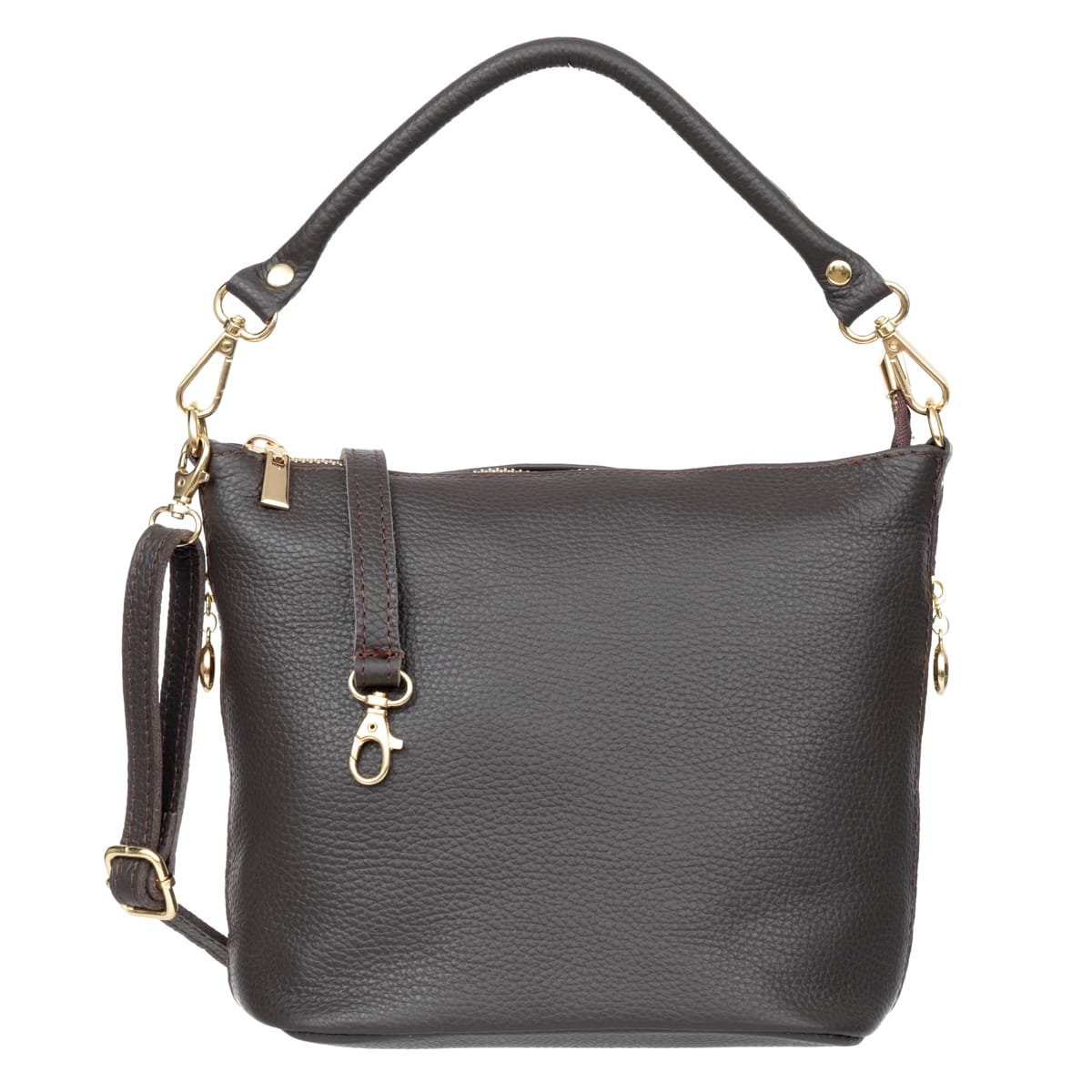 Mała Torebka Damska Skórzana Vezze Molla Choco