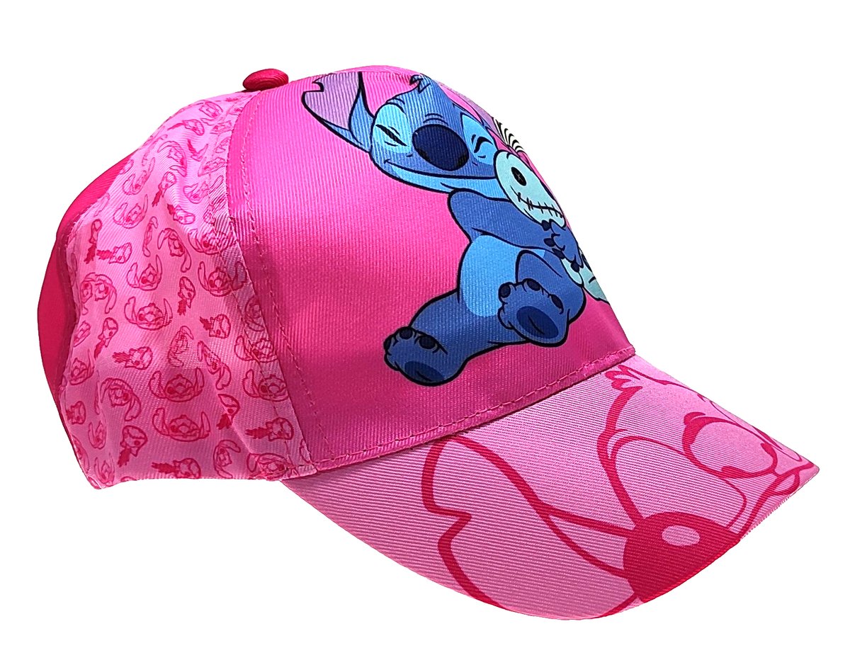 Różowa czapka z daszkiem Disney Stitch - 53 cm