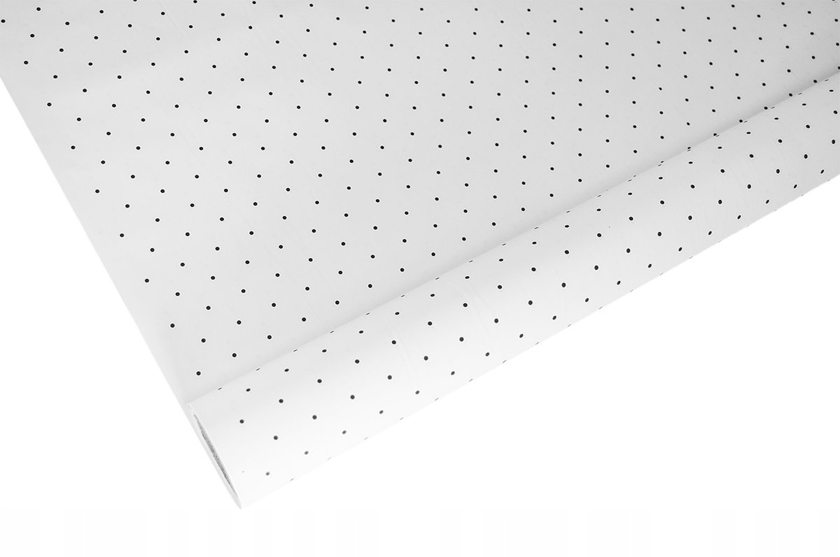 Folio-papier celofanowa florystyczna rolka 9y 50 cm wzór SATYNA KC. BIAŁA