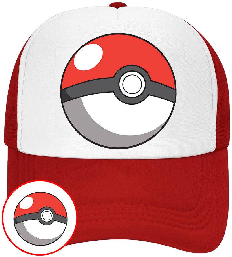 CZAPKA Z DASZKIEM POKEMON PIKACHU DLA DZIECI SIATKA