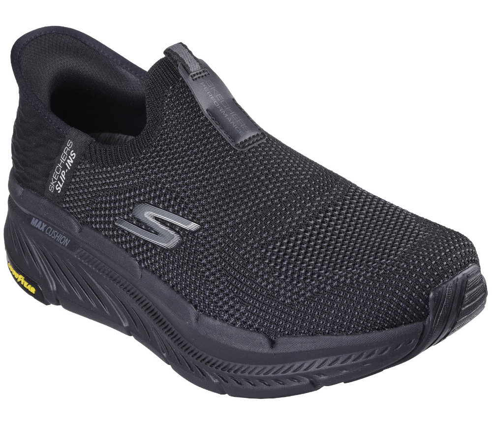 SKECHERS CZARNE MĘSKIE BUTY SPORTOWE Slip-ins 42,5