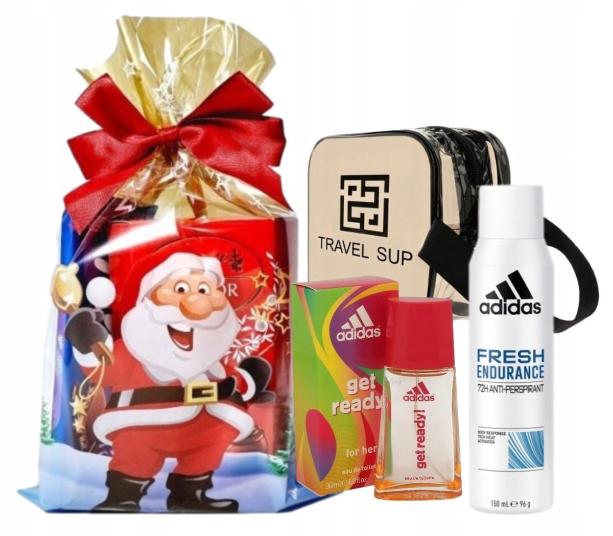 Adidas Vibes Get Comfy Zestaw woda perfumowana 100 ml + żel pod prysznic 100 ml