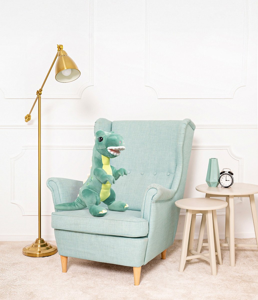 DUŻY WIELKI DINOZAUR HARRY PLUSZOWY PRZYTULANKA MIŚ 60CM CIEMNY ZIELONY