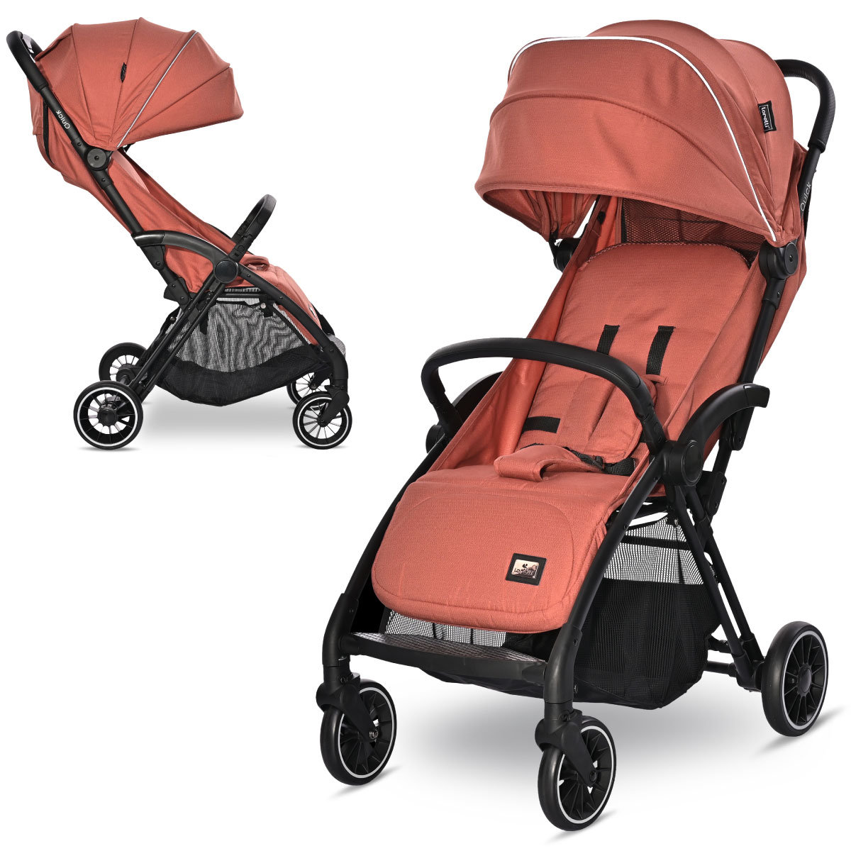Spacerówka lekka wózek spacerowy składany automatycznie Lorelli Quick do 22kg