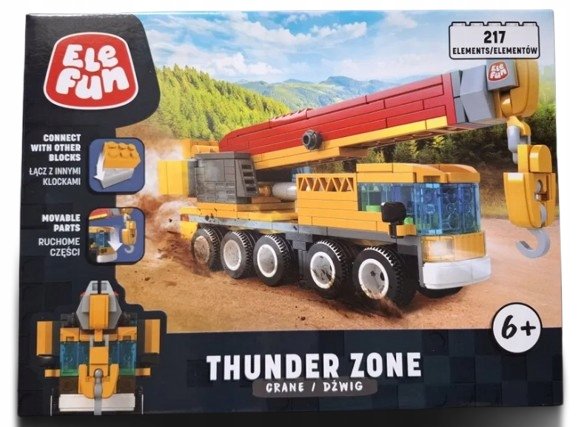 KLOCKI ELEFUN TUNDER ZONE - DŻWIG 217 ELEM. D1551