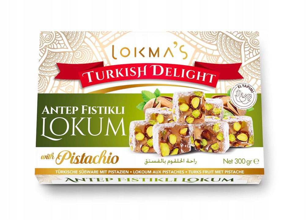 Lokmas Pistachio Lokum Galaretka Turkish 300g
