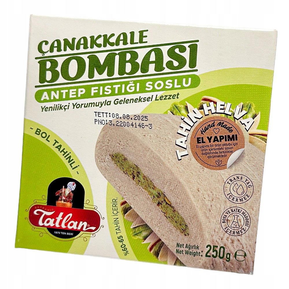 Turkish sesame halva with pistachios 250 g Tatlan