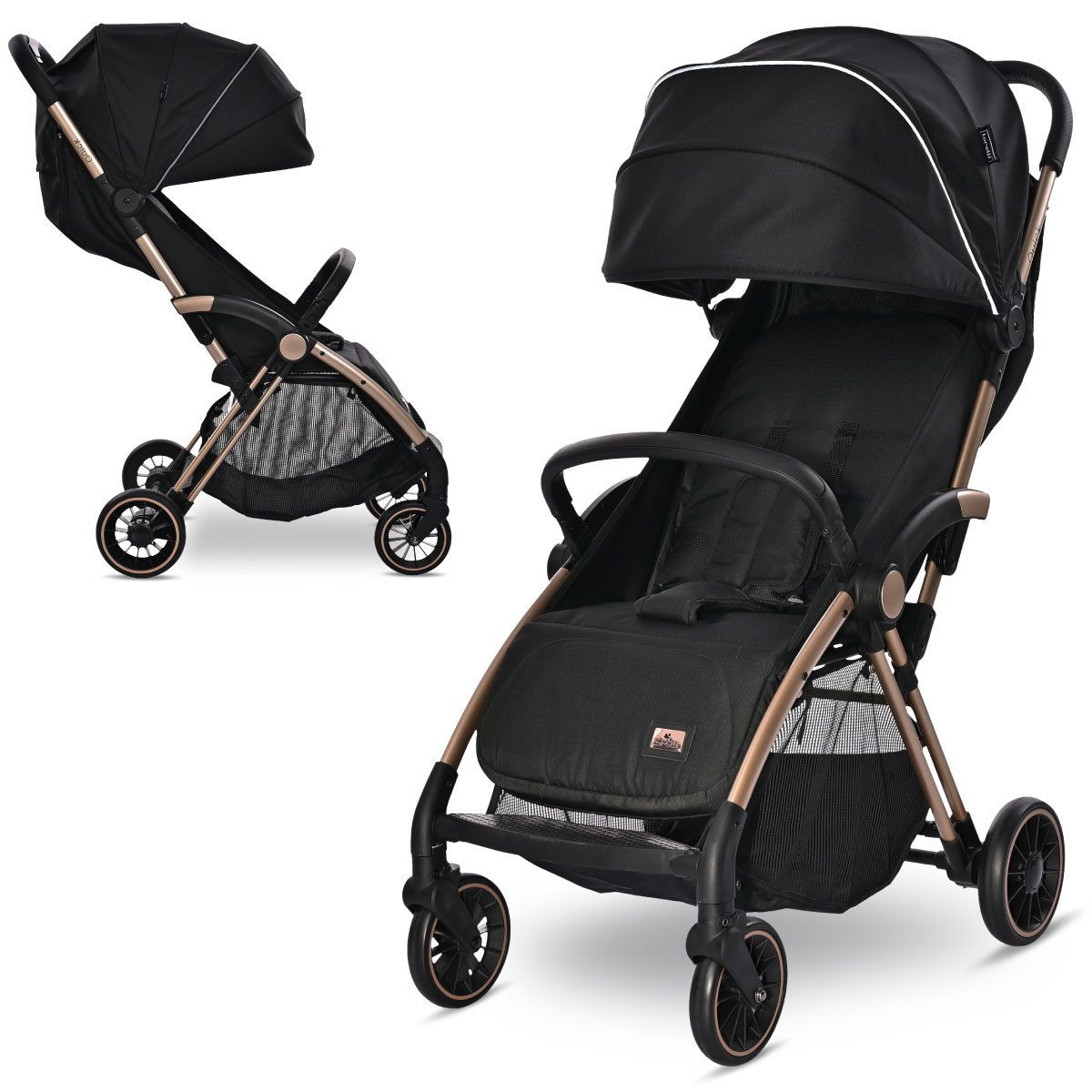 Spacerówka lekka wózek spacerowy składany automatycznie Lorelli Quick do 22kg