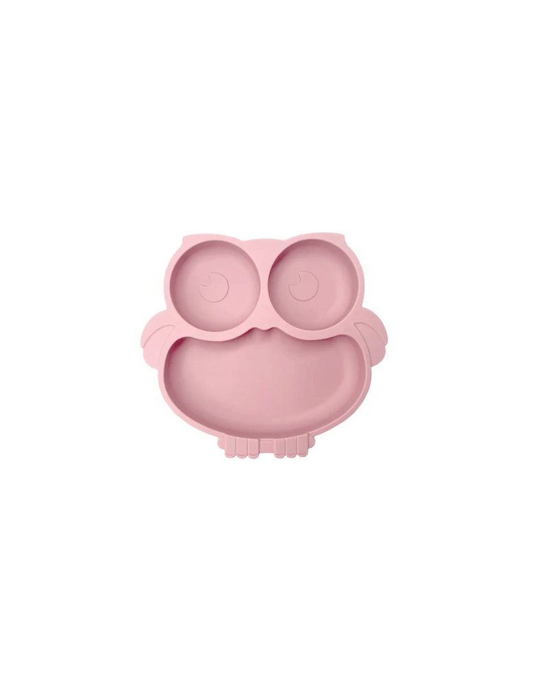 Talerzyk Sowa Silikonowy [Kolor Jasnoróżowy]