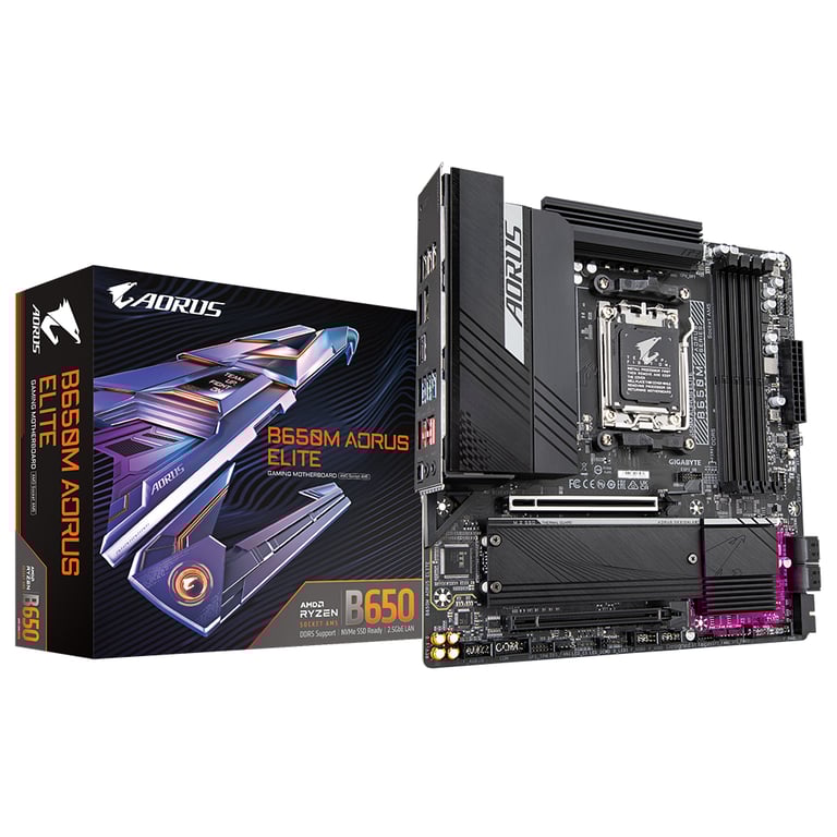 GIGABYTE B650M AORUS ELITE płyta główna AMD B650 Gniazdo AM5 ATX B650M AORUS ELITE