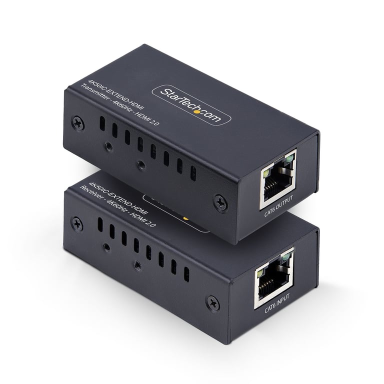StarTech 4K50IC-EXTEND-HDMI przedłużacz AV Nadajnik i odbiornik AV Czarny