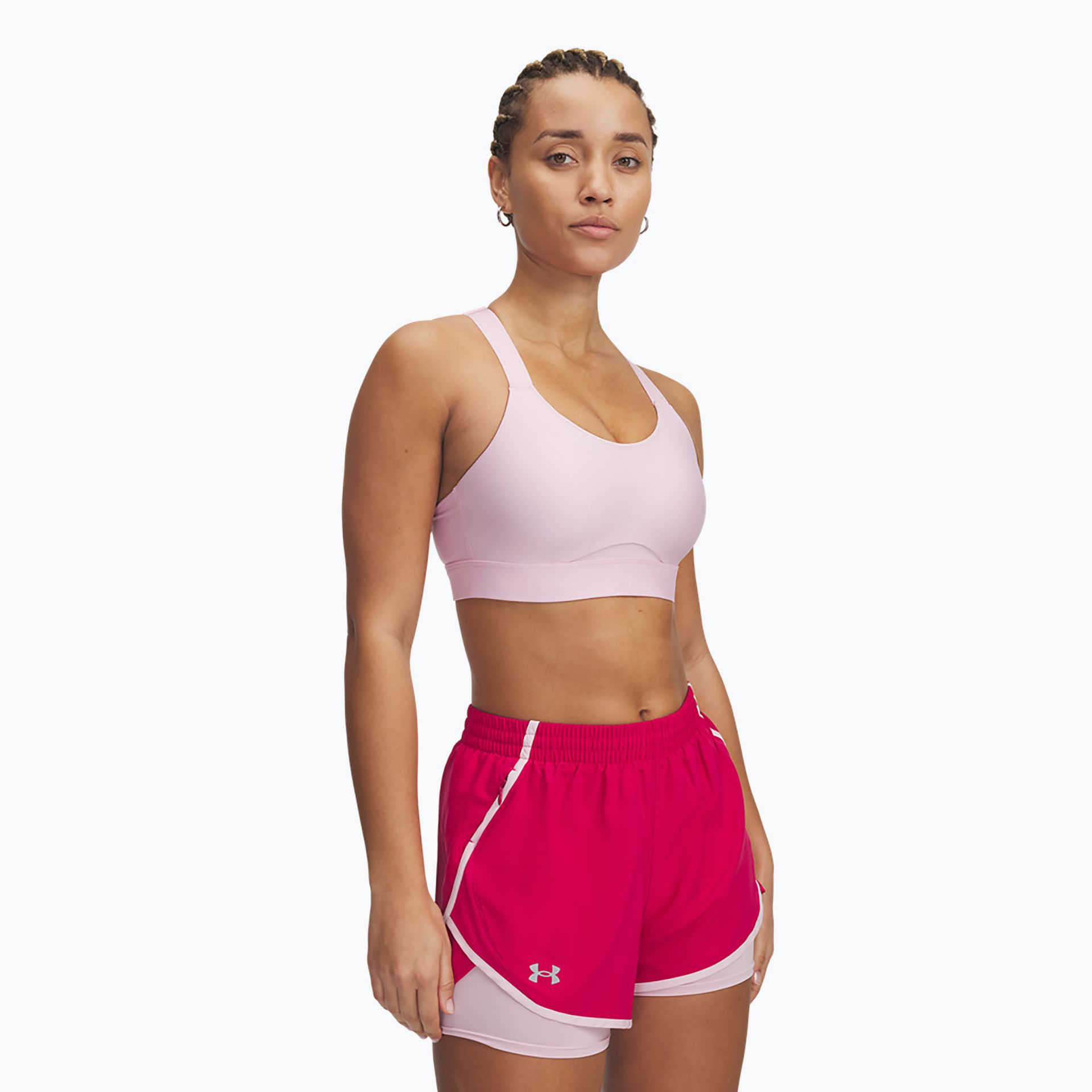 Biustonosz treningowy Under Armour Infinity High Strappy prime pink/prime pink WYSYŁKA W 24H 30 DNI NA ZWROT