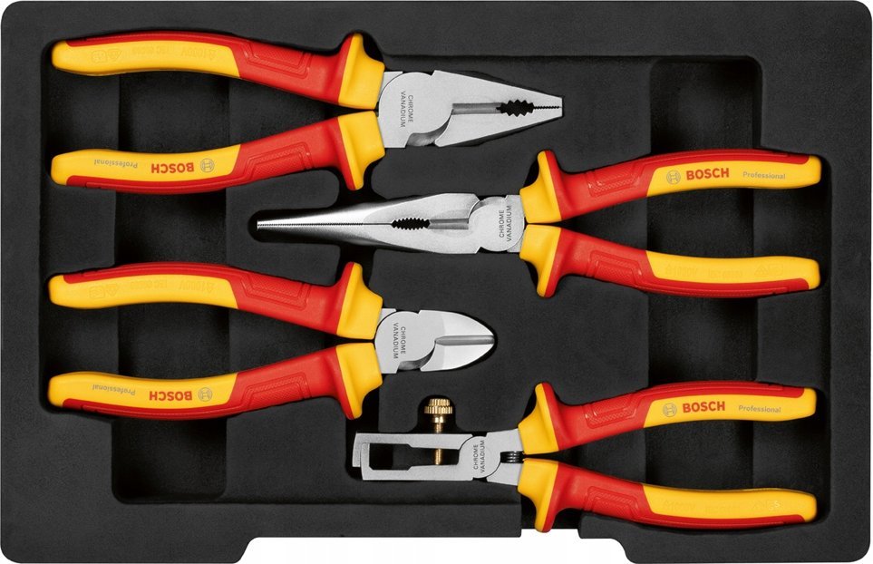 Zestaw narzędzi Bosch Bosch VDE pliers set Professional, 4-piece red/yellow