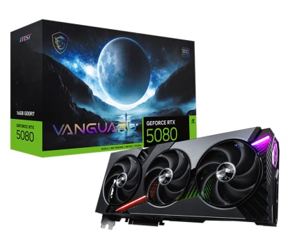 MSI GeForce RTX 5080 Vanguard SOC 16GB GDDR7 DLSS4