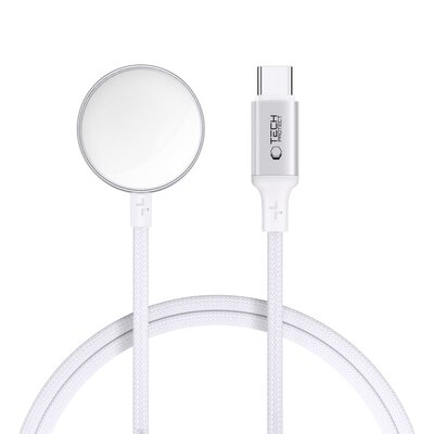 Ładowarka do smartwatcha TECH-PROTECT MC02 UltraBoost USB-C do Apple Watch 1 m Biały