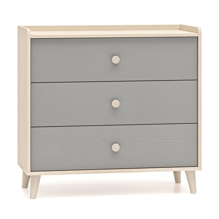 Komoda z szufladami MEVEL 06 Szary, piaskowy beż