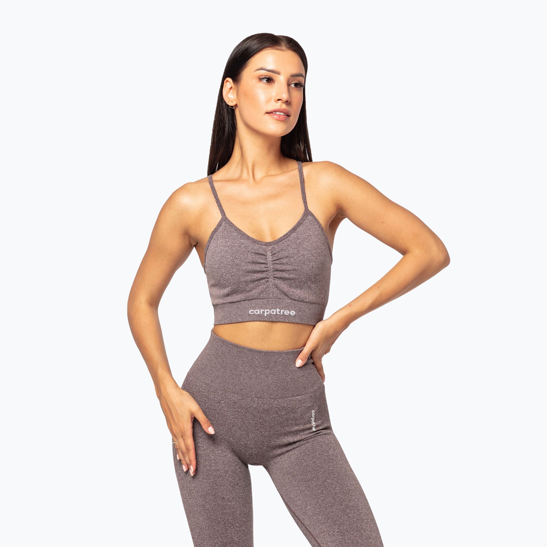 Biustonosz treningowy Carpatree Allure Seamless brown melange (pepper corn) WYSYŁKA W 24H 30 DNI NA ZWROT