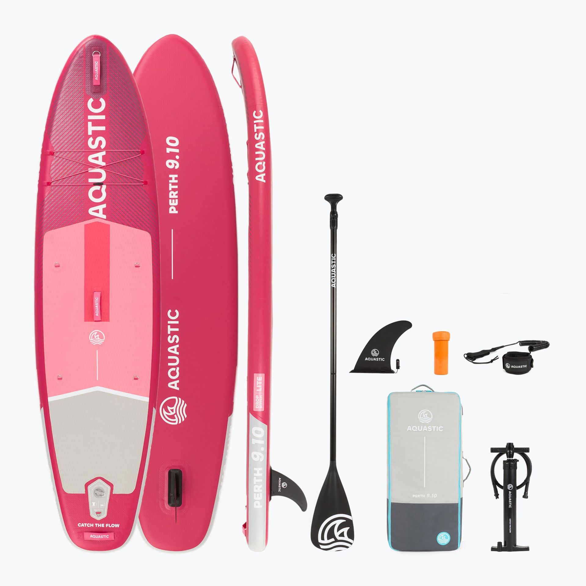 Deska do pływania Sup Aquastic Perth 300 cm zestaw Wiosło Pompka Plecak