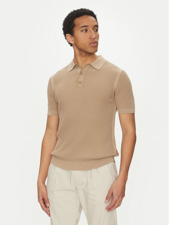 JOOP! Jeans Polo 15 JJK-08Vicono 30045448 Beżowy Modern Fit